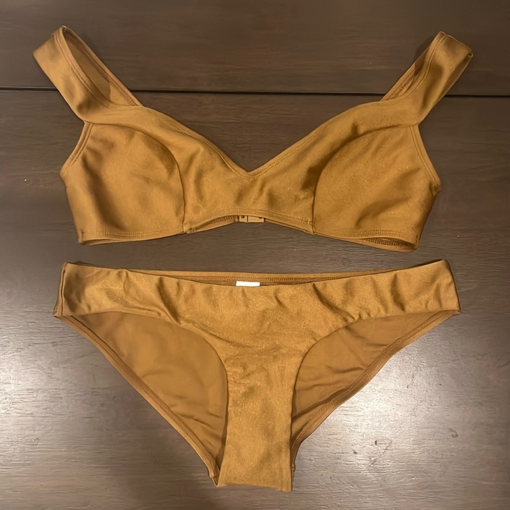 Zimmermann Tan Bikini Set